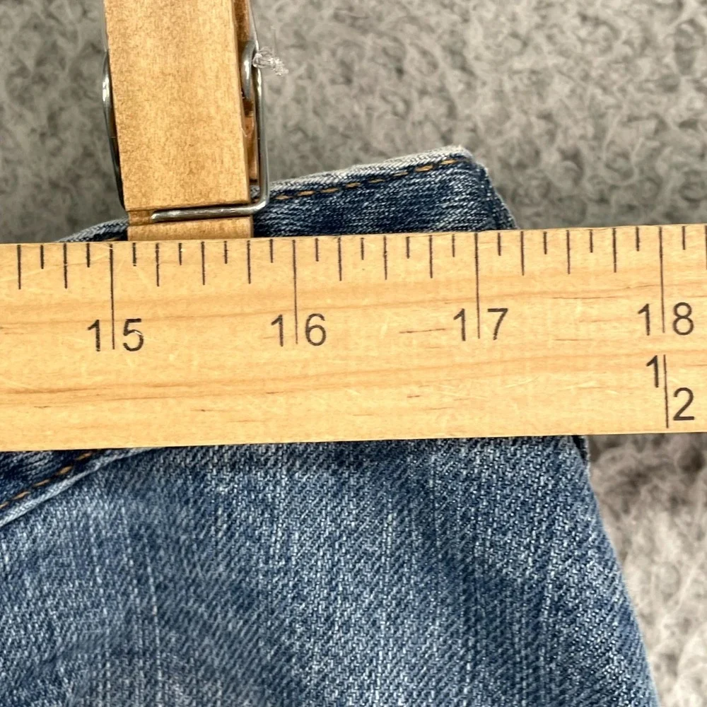 Carhartt Jeans Womens 34x30.5*‎ Blue Whisker Denim Relaxed Fit Rugged Workwear